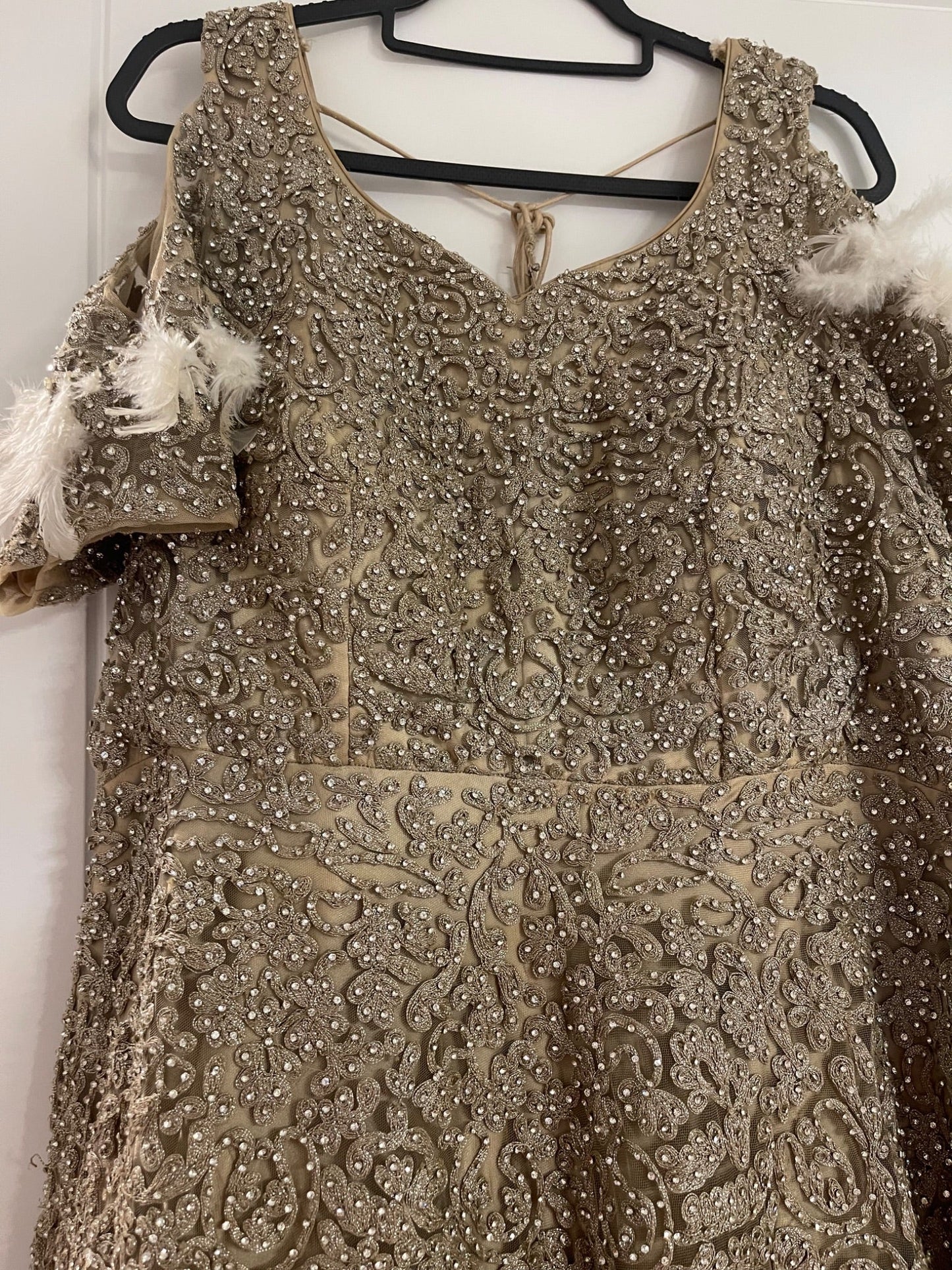 Kiran’s Gold Embellished Gown - 5